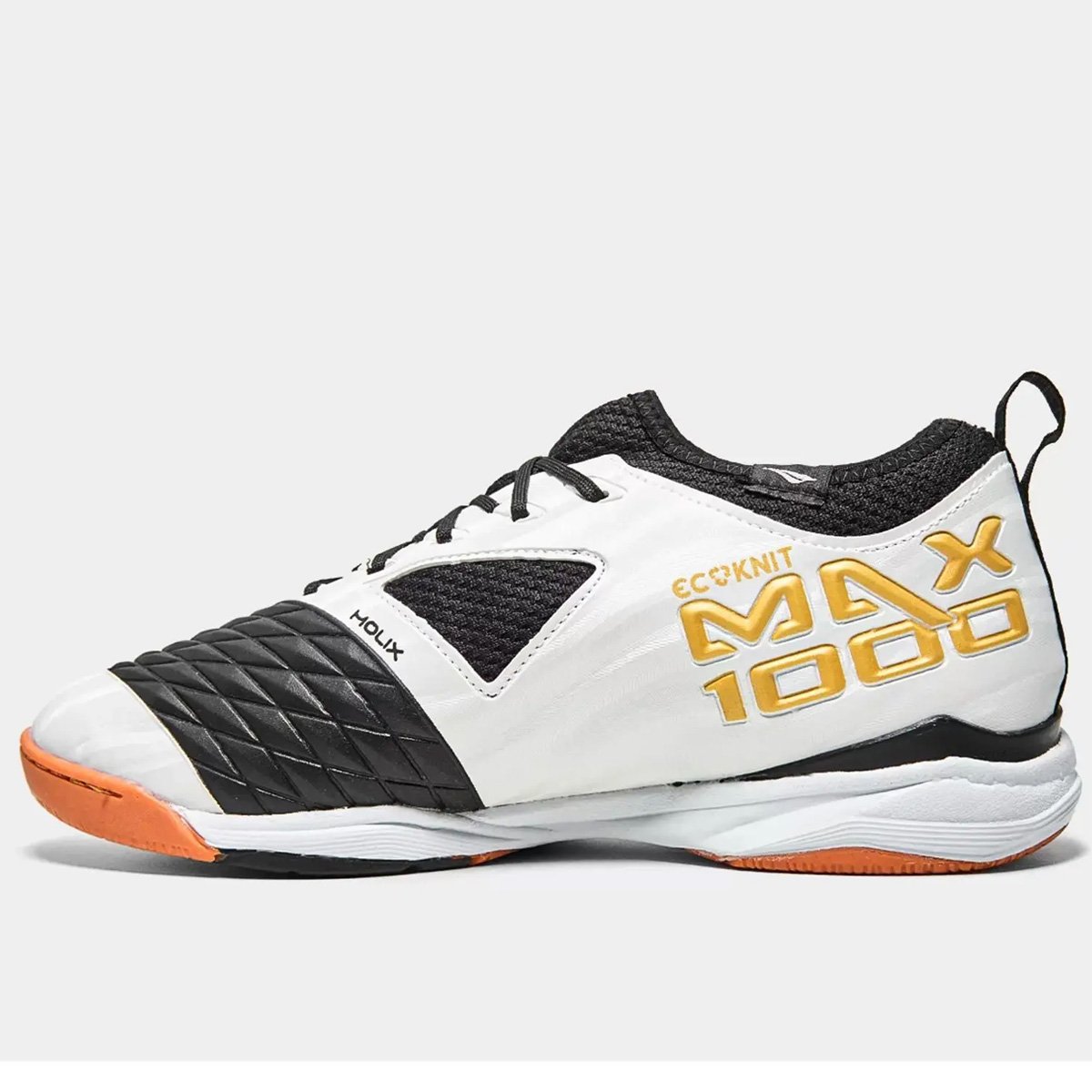 Tenis Futsal Penalty Max 1000 Unissex Branco Dourado Branco 2
