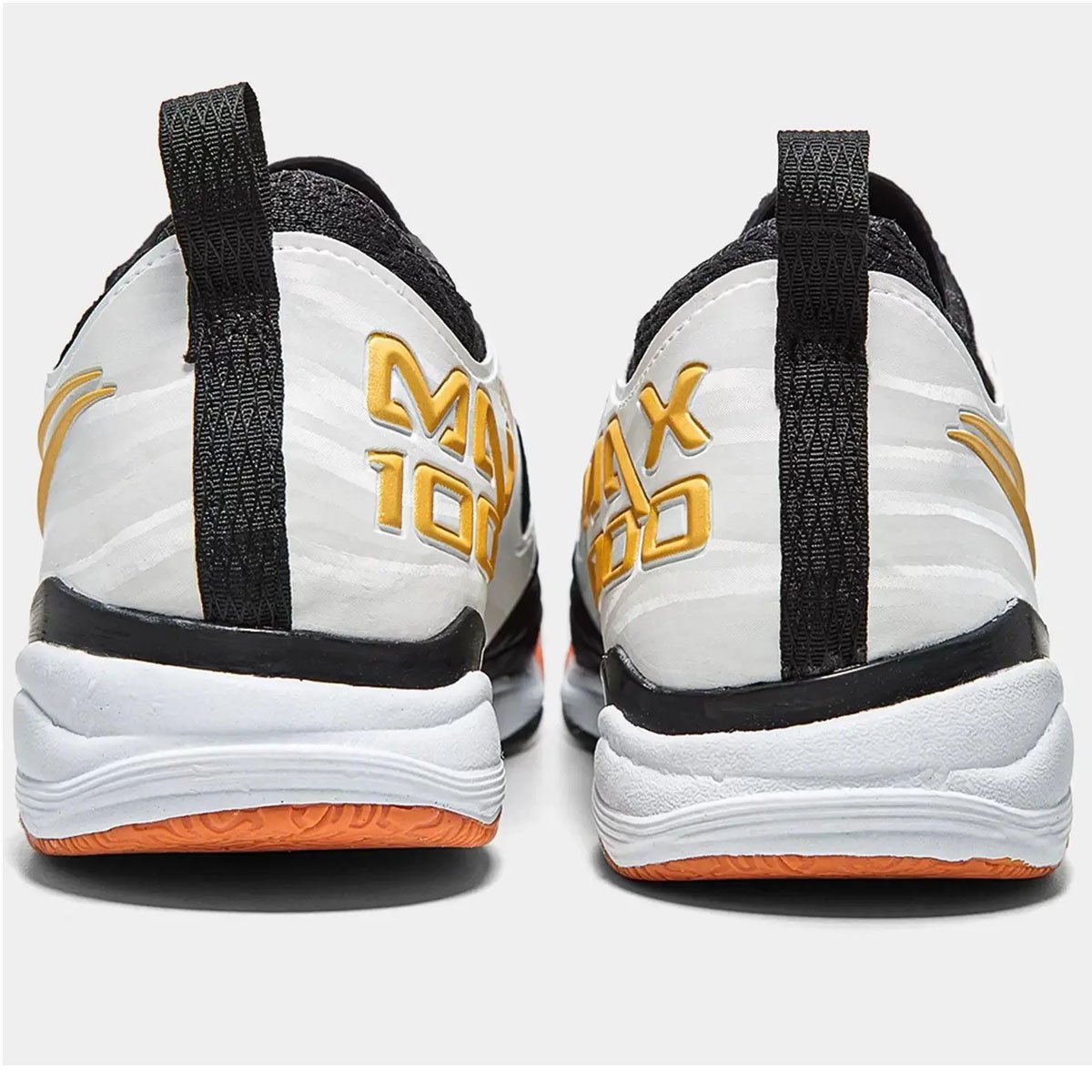 Tenis Futsal Penalty Max 1000 Unissex Branco Dourado Branco 4
