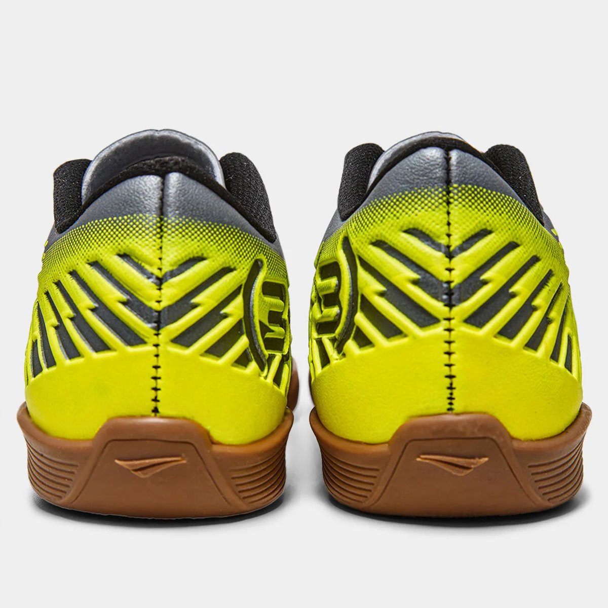 Chuteira Futsal Penalty Bravo Y-3.0 Unissex Chumbo Cinza/Amarelo 3