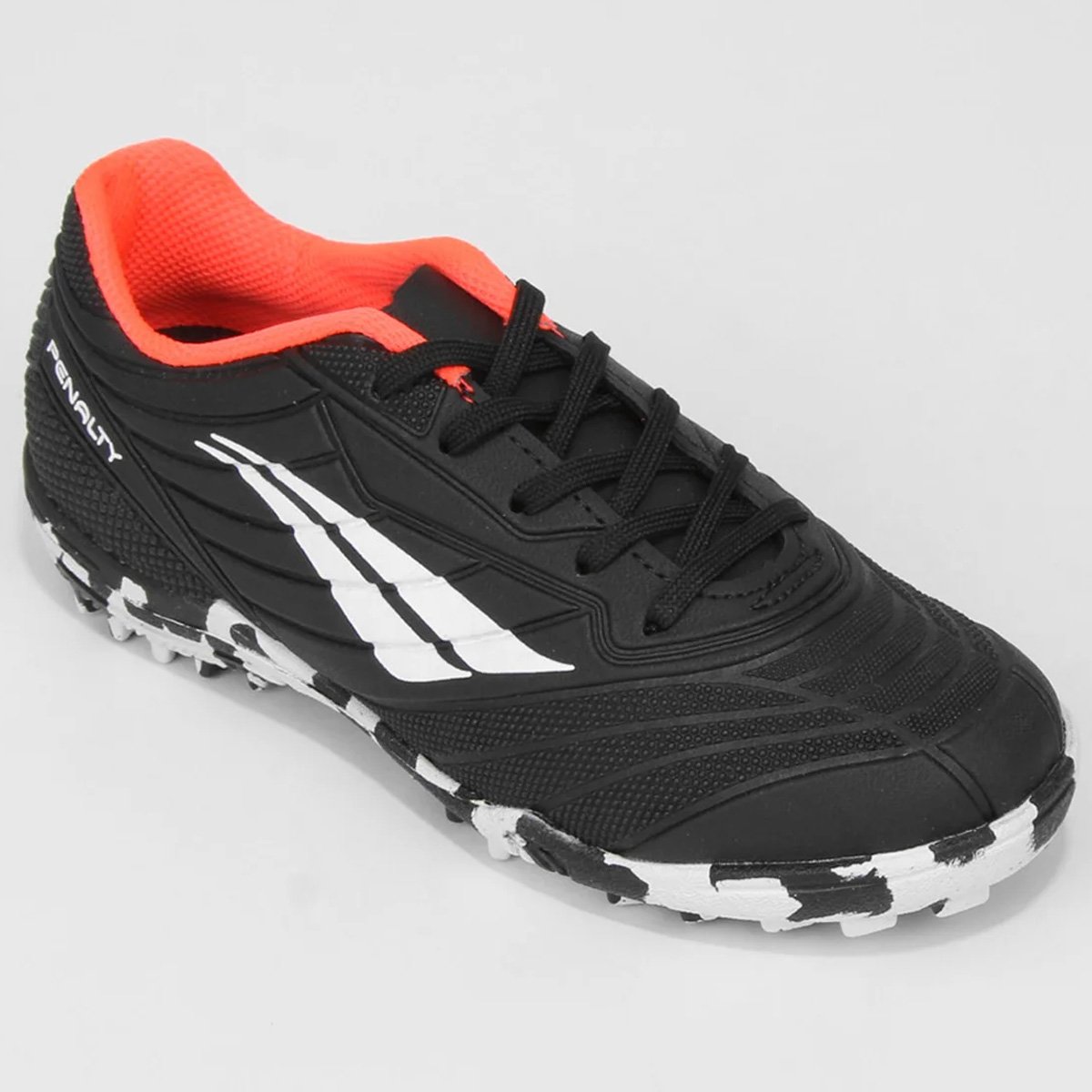 Chuteira Society Penalty Matis Kids XXI Infantil Preto Preto 2