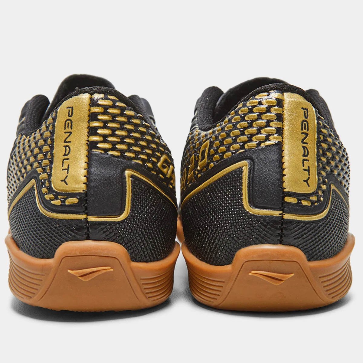 Tenis Futsal Penalty Garra Y-2.0 Infantil Preto Preto/Dourado 3