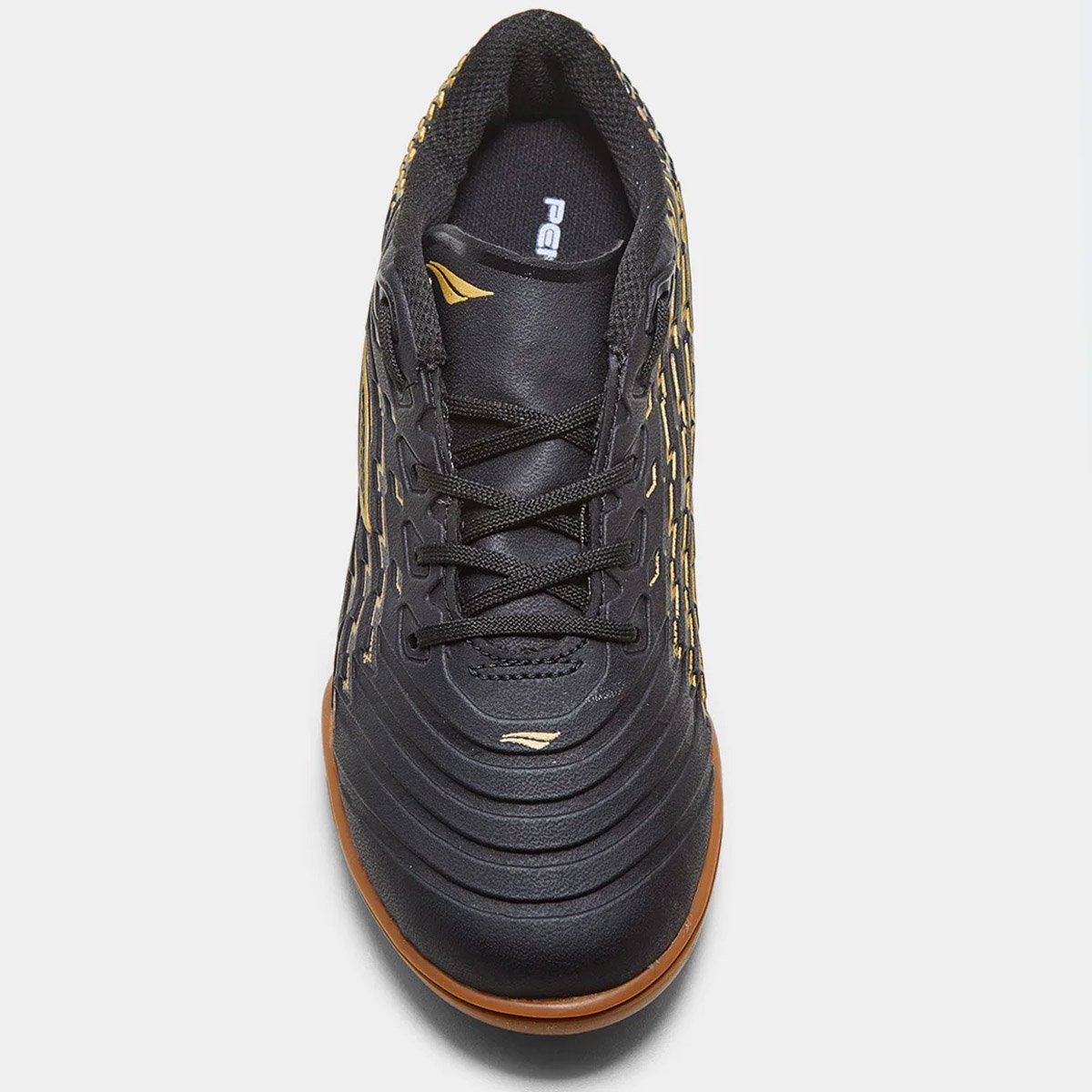 Tenis Futsal Penalty Garra Y-2.0 Infantil Preto Preto/Dourado 4