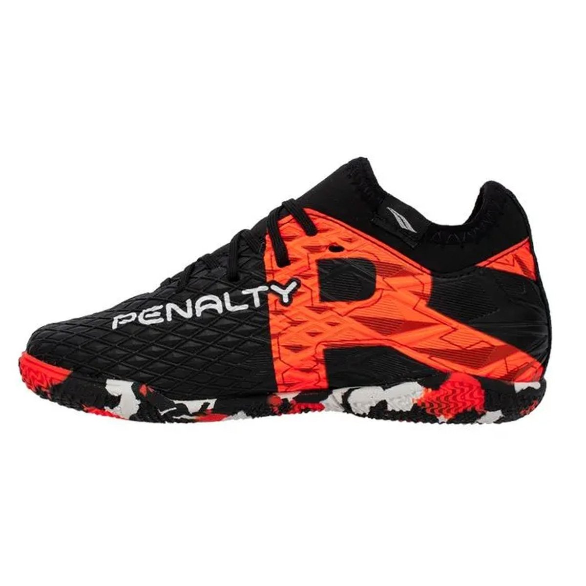 Chuteira Futsal Penalty Rx Locker Y-3 Infantil Preto Preto/Vermelho 2