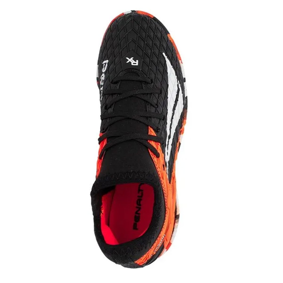 Chuteira Futsal Penalty Rx Locker Y-3 Infantil Preto Preto/Vermelho 3