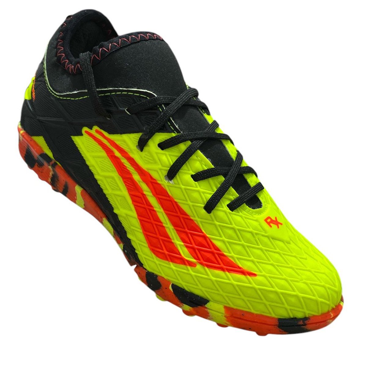 Chuteira Society Penalty Rx Locker Kids Y-3 Infantil Amarelo Amarelo/Vermelho 3