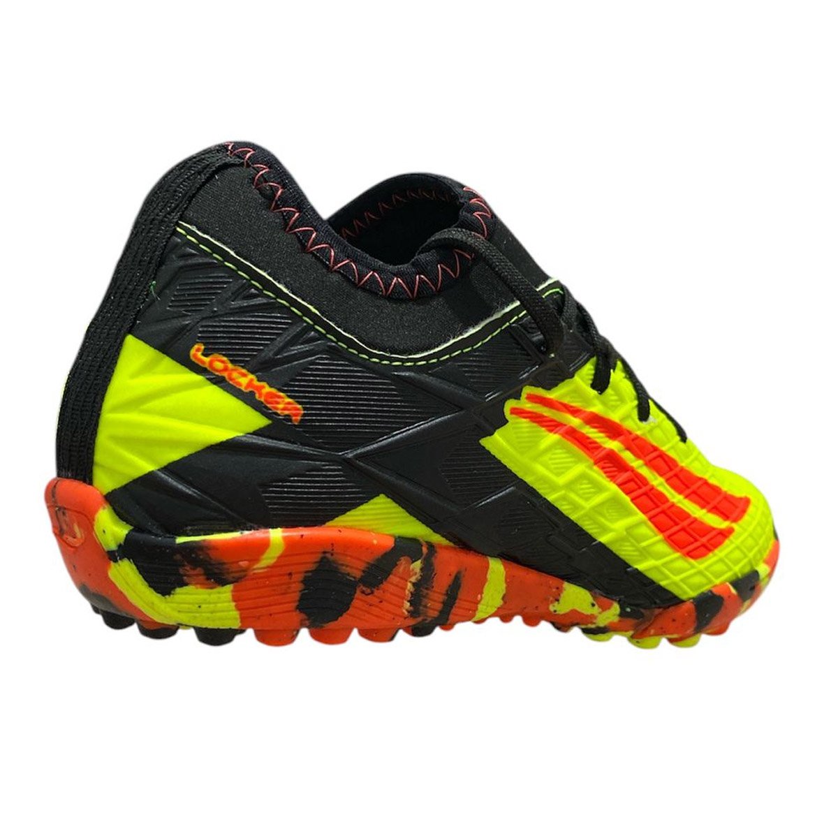 Chuteira Society Penalty Rx Locker Kids Y-3 Infantil Amarelo Amarelo/Vermelho 4