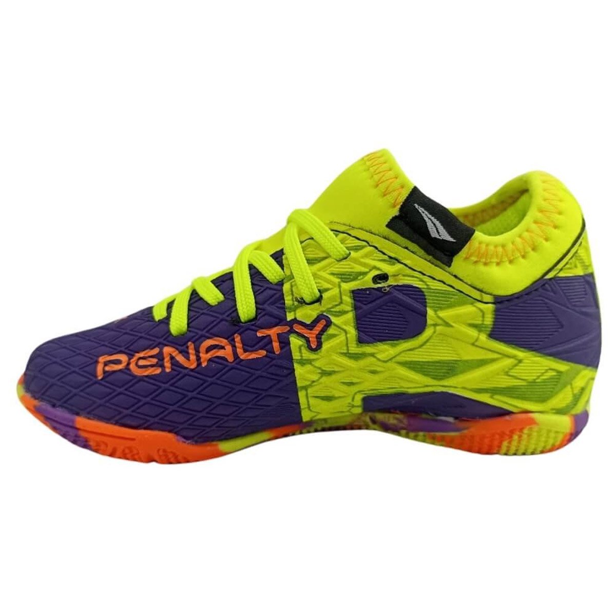 Chuteira Futsal Penalty Rx Locker Y-3 Infantil Lima Roxo Verde 2