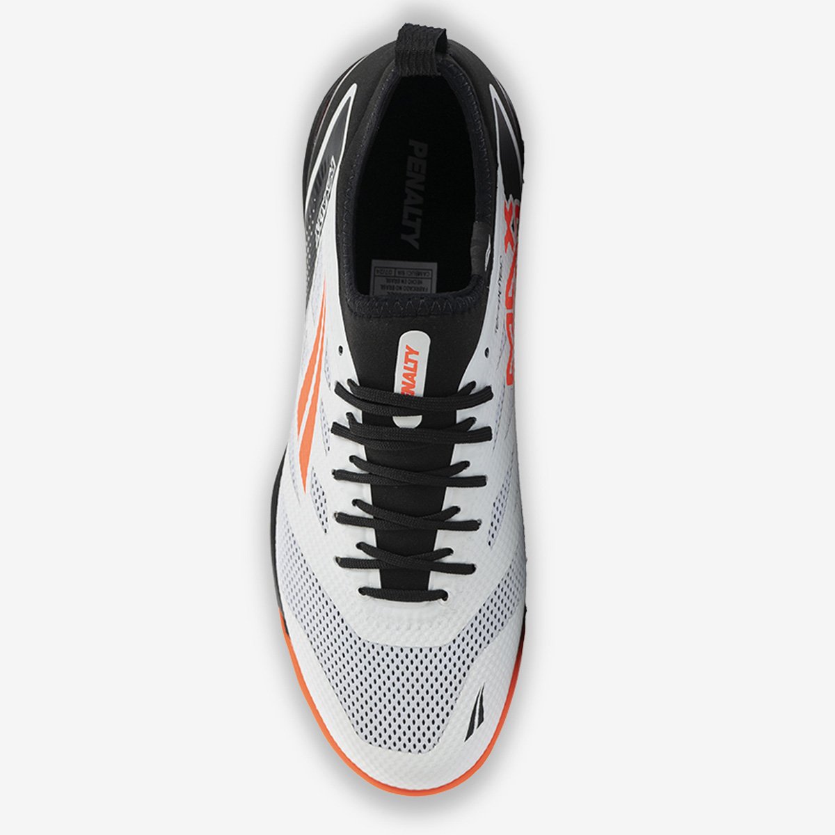 Chuteira Futsal Penalty Max 500 Locker Y-3 Unissex Branco Branco/Preto 4