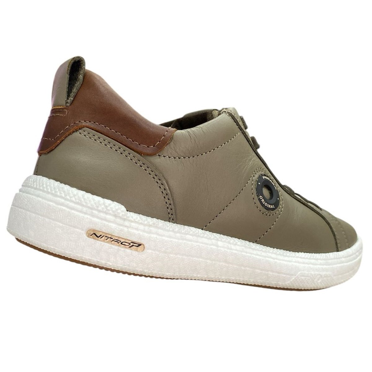 Sapatenis Pegada 112004 Masculino Cinza  Bege 4