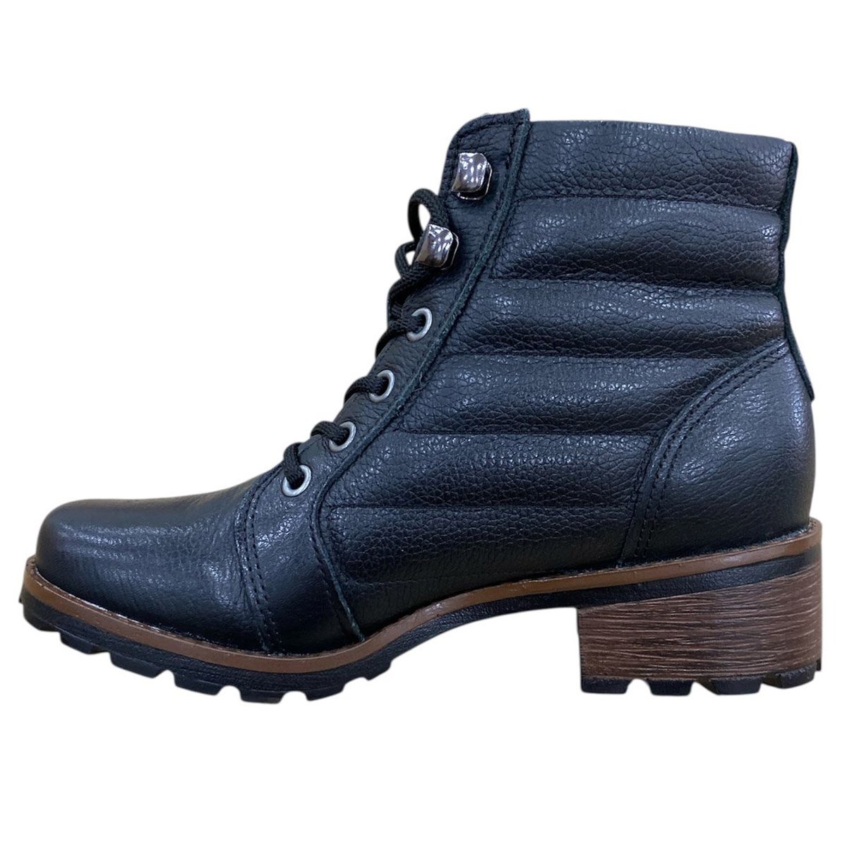 Bota pegada 281413 Feminina Preto Preto 2
