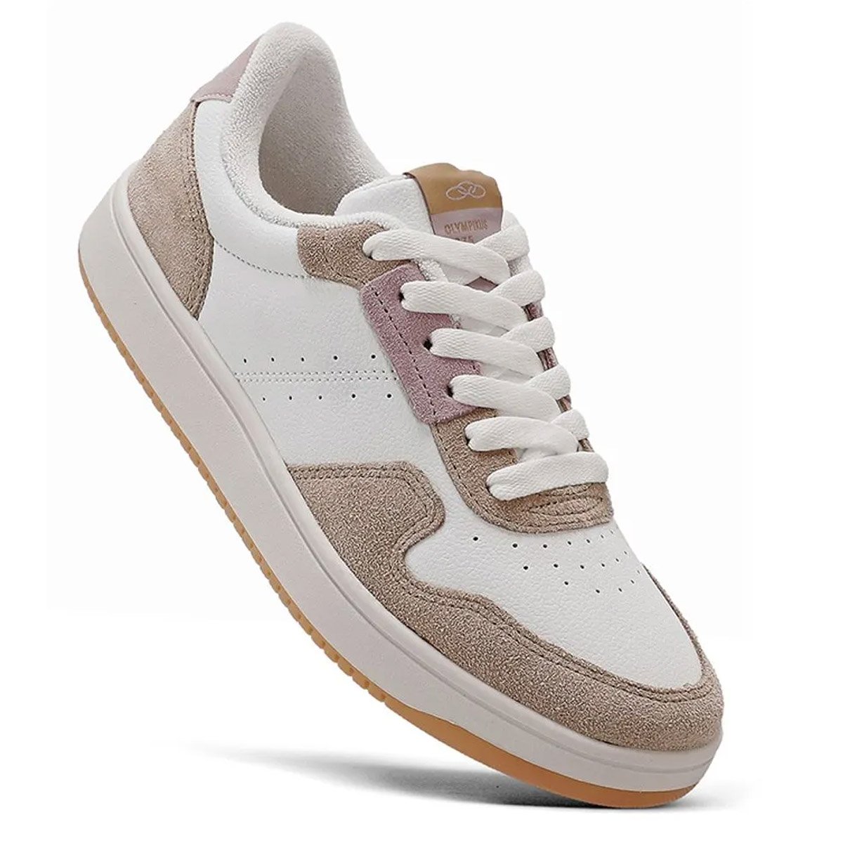 Tenis Olympikus URB Feminino Branco Branco/Rose 2
