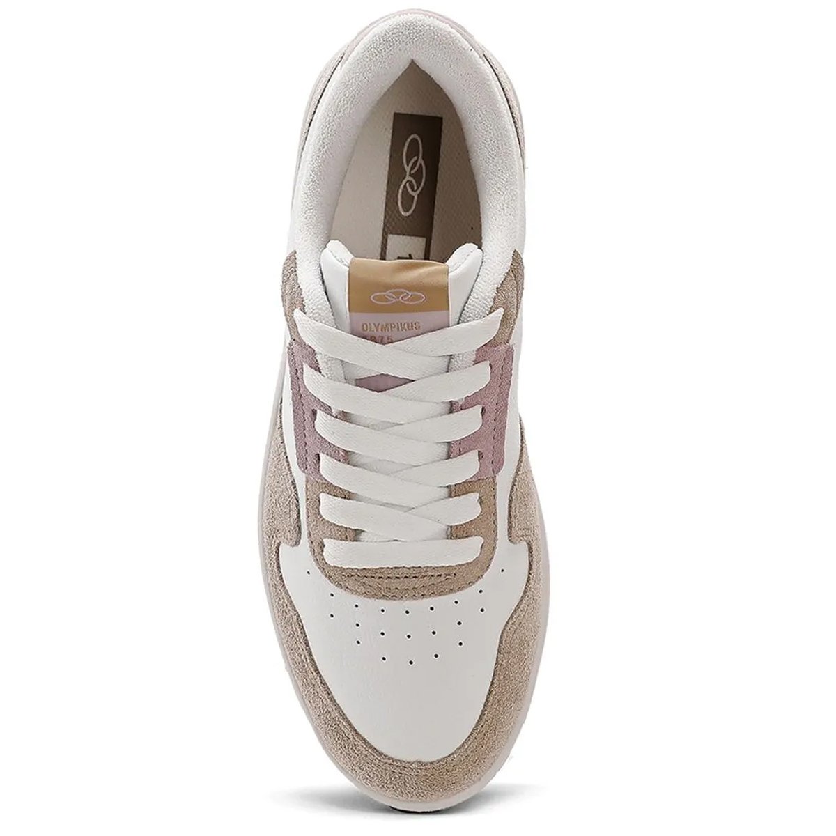 Tenis Olympikus URB Feminino Branco Branco/Rose 4