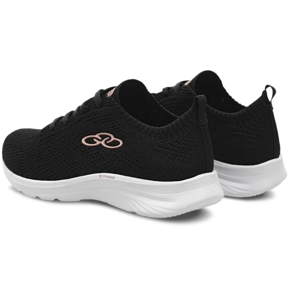 Tenis Olympikus 130G Ultraleve Feminino Preto Preto/Rose 3