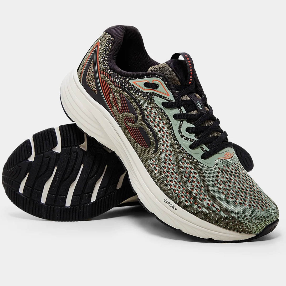 Tenis Olympikus Challenger 5 Masculino Verde Verde/Marrom