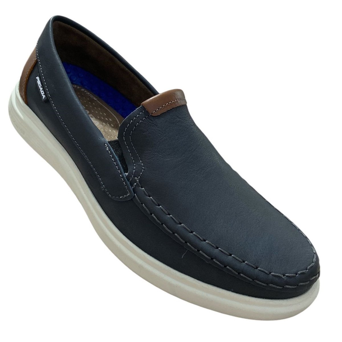 Mocassim Pegada 142201 Masculino Marinho Azul Marinho 3