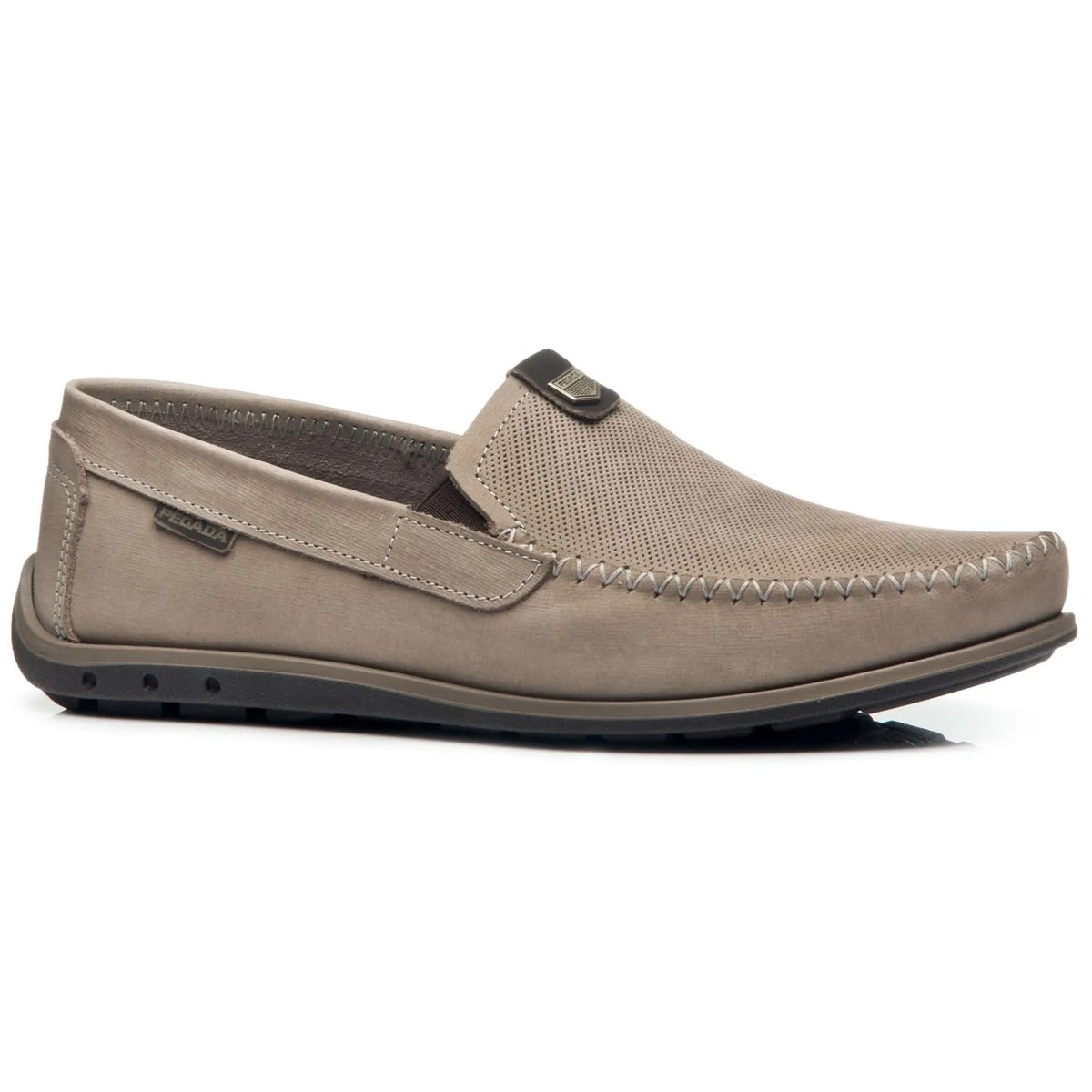 Mocassim Pegada 141603 Masculino Areia Bege 1