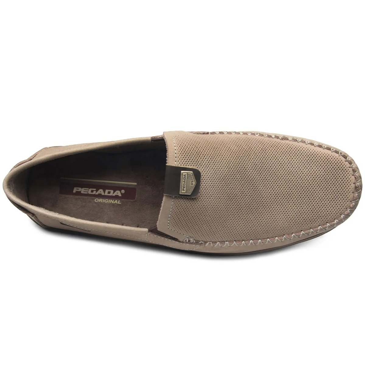 Mocassim Pegada 141603 Masculino Areia Bege 4