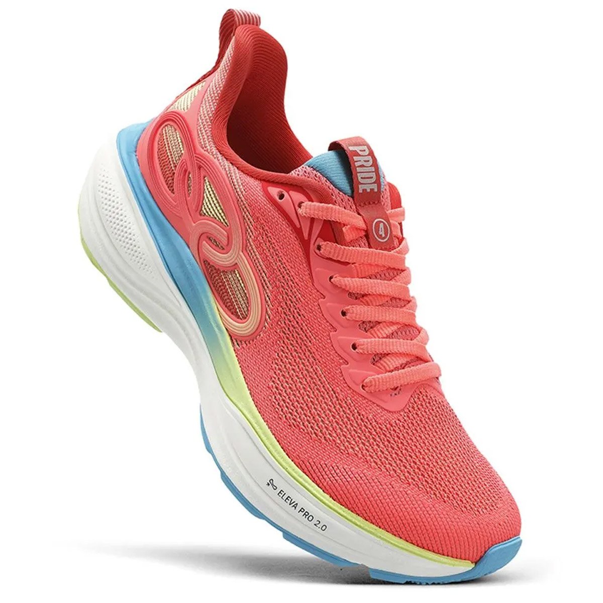 Tenis Olympikus Pride 4 Feminino Coral Coral/Limão 2