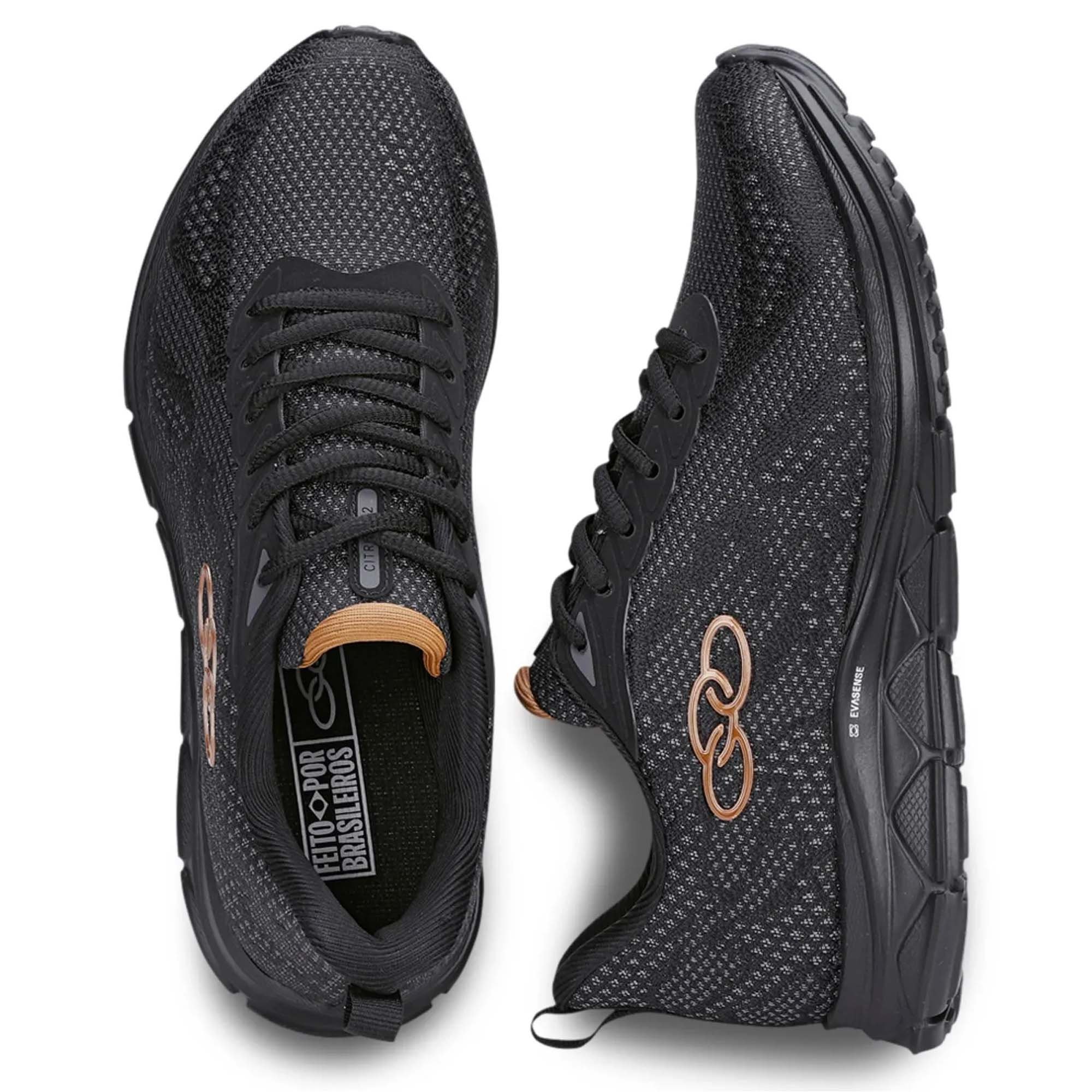 Tenis Olympikus Citrus 2 Feminino Preto Preto 3