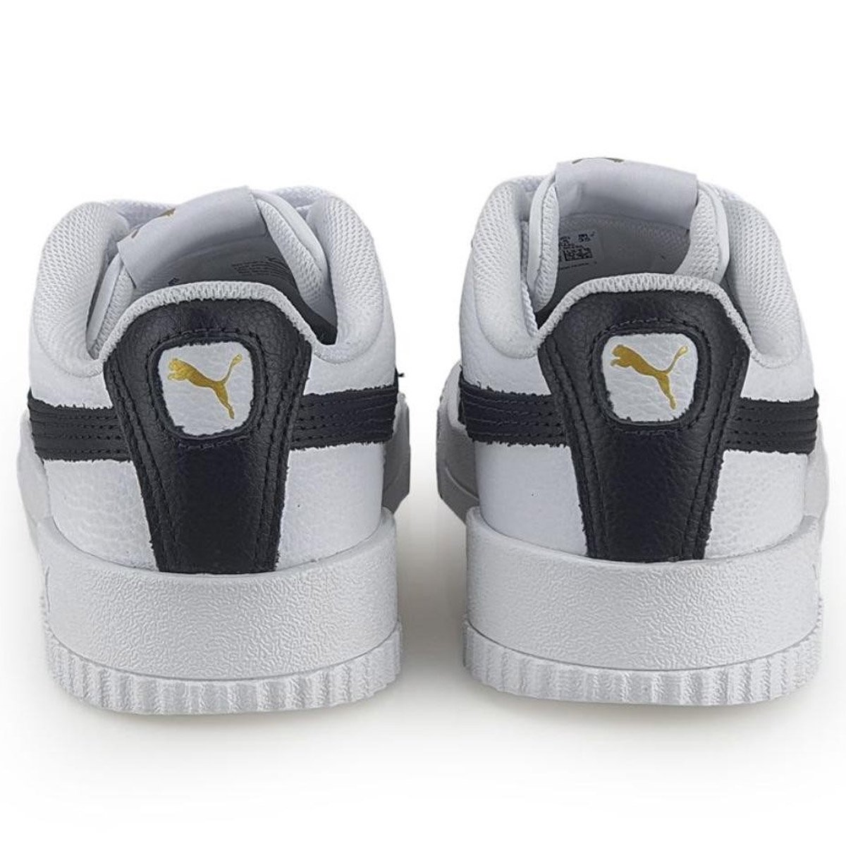 Tenis Puma Carina L BDP Feminino Branco Preto Branco 4