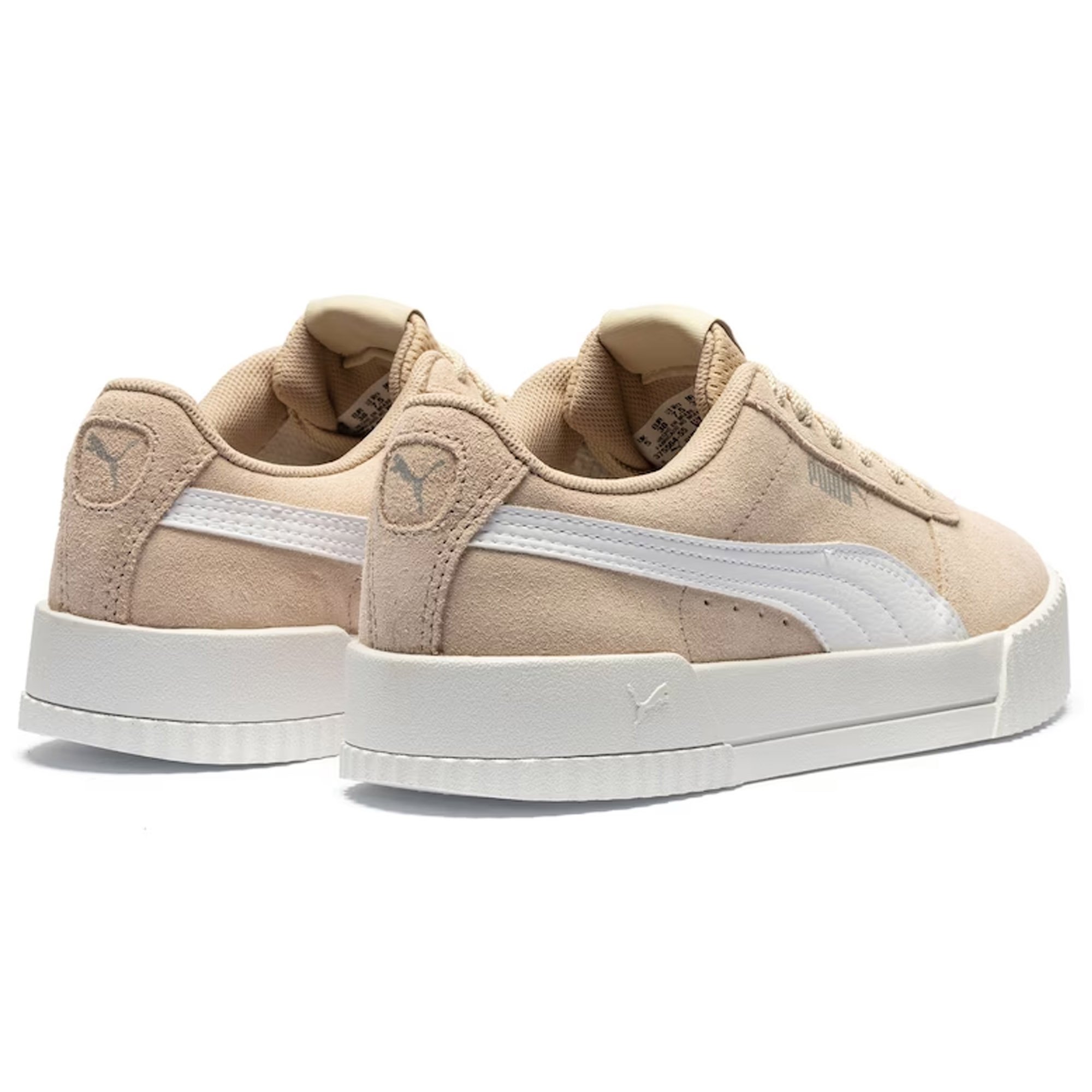 Tenis Puma Carina BDP Bege Feminino Conforto Casual Bege/Branco 4