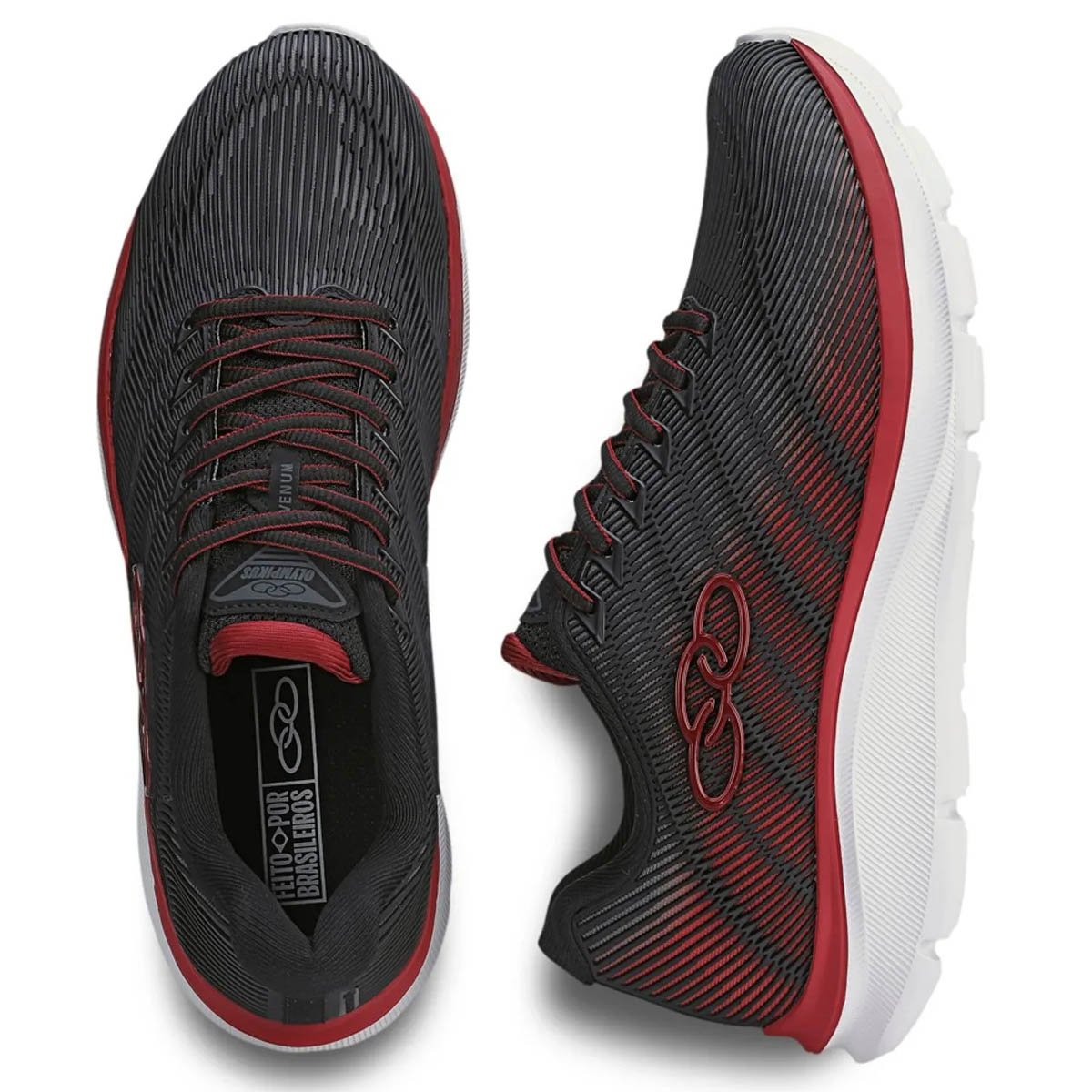 Tenis Olympikus Venum Infantil Preto Preto/Vermelho 3