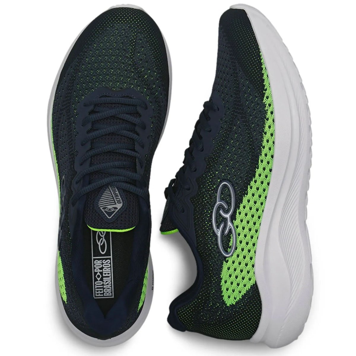 Tenis Olympikus Soma Masculino Marinho Verde Azul Marinho/Verde 3