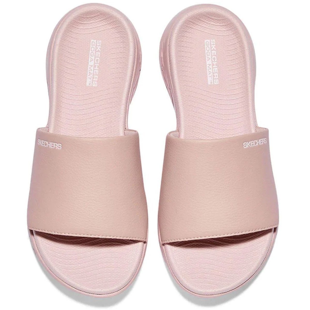 Chinelo Gaspea Skechers On The Go 600 Feminino Malva Bege 3