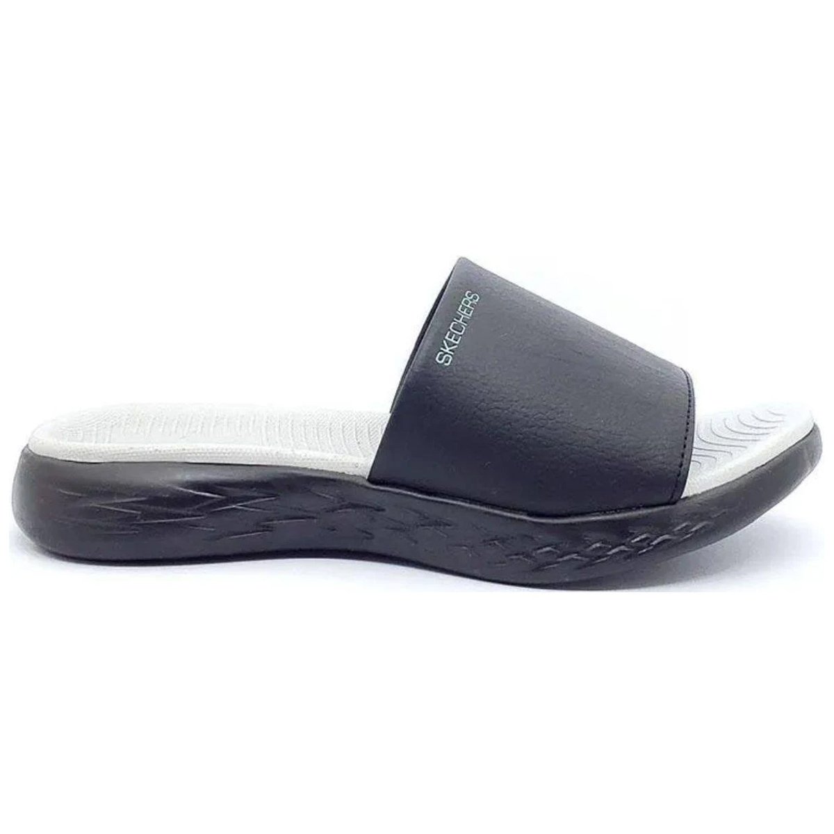 Chinelo Gaspea Skechers On The Go 600 Feminino Preto Preto 2
