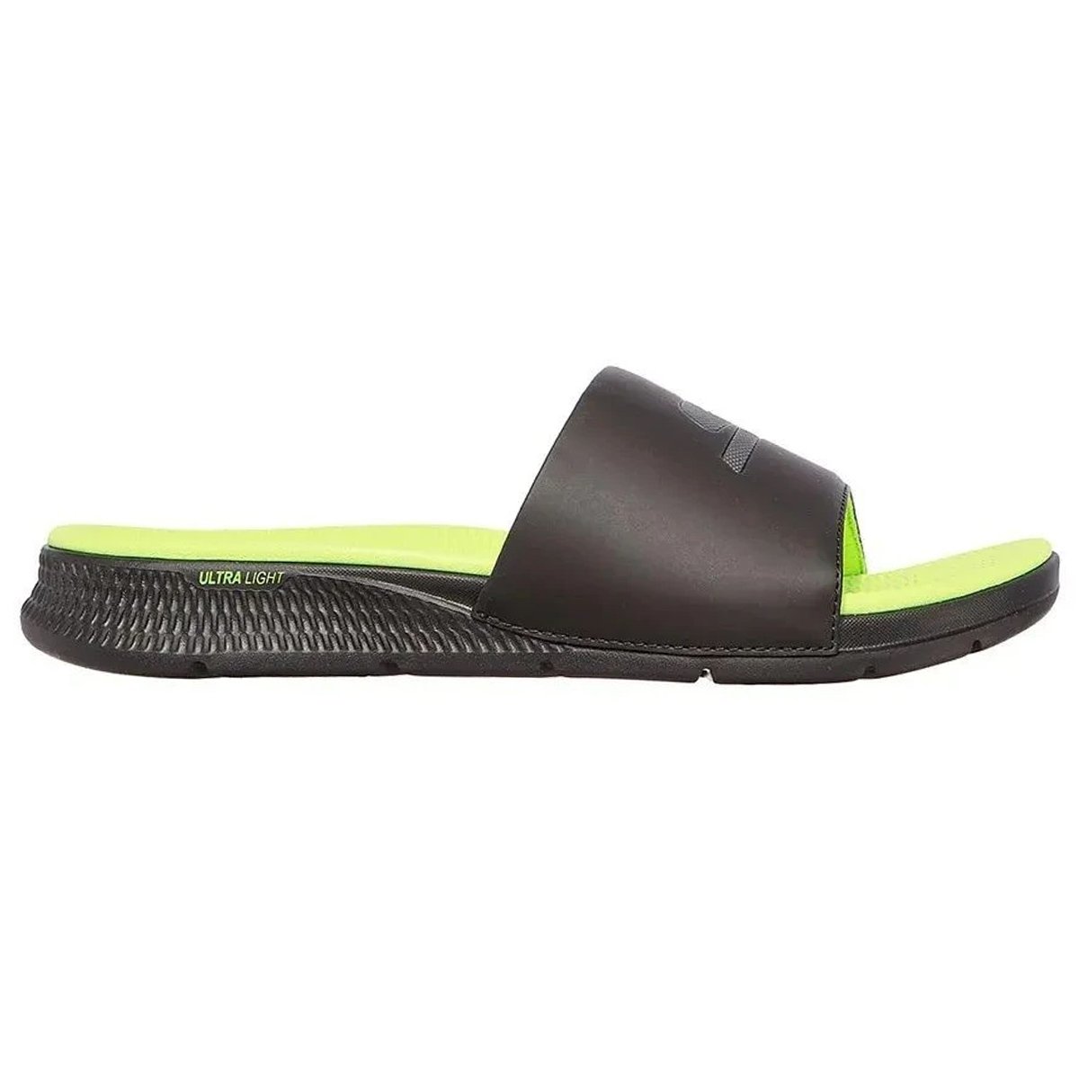 Chinelo Gaspea Skechers Go Consistent Masculino Preto Preto/Verde 2
