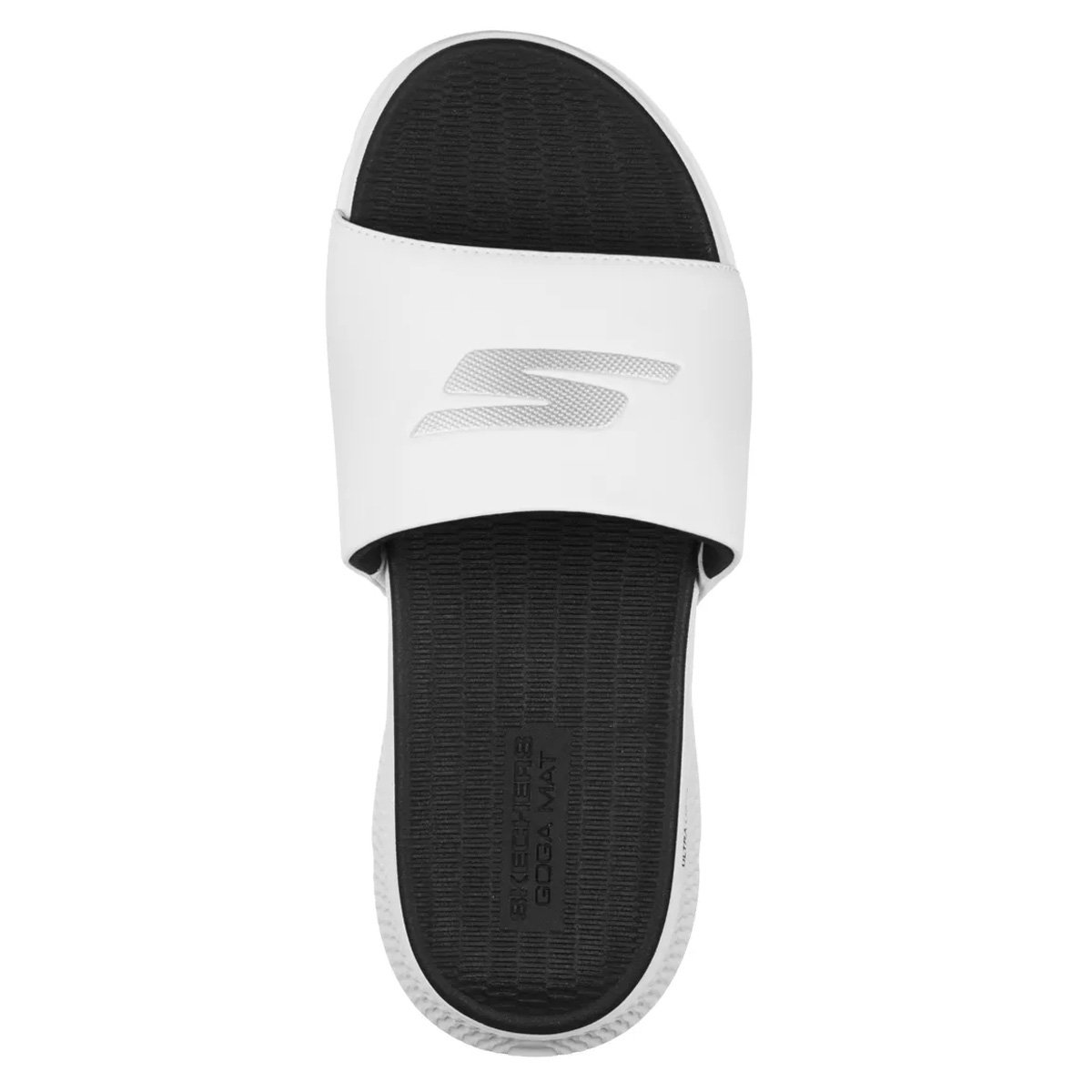 Chinelo Gaspea Skechers Go Consistent Masculino Branco Branco/Preto 4