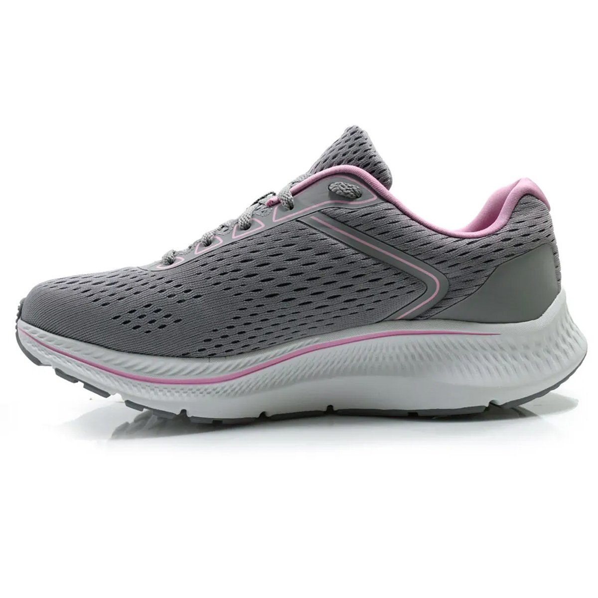 Tenis Skechers Go Run Consistent 2.0 Feminino Cinza Cinza/Rosa