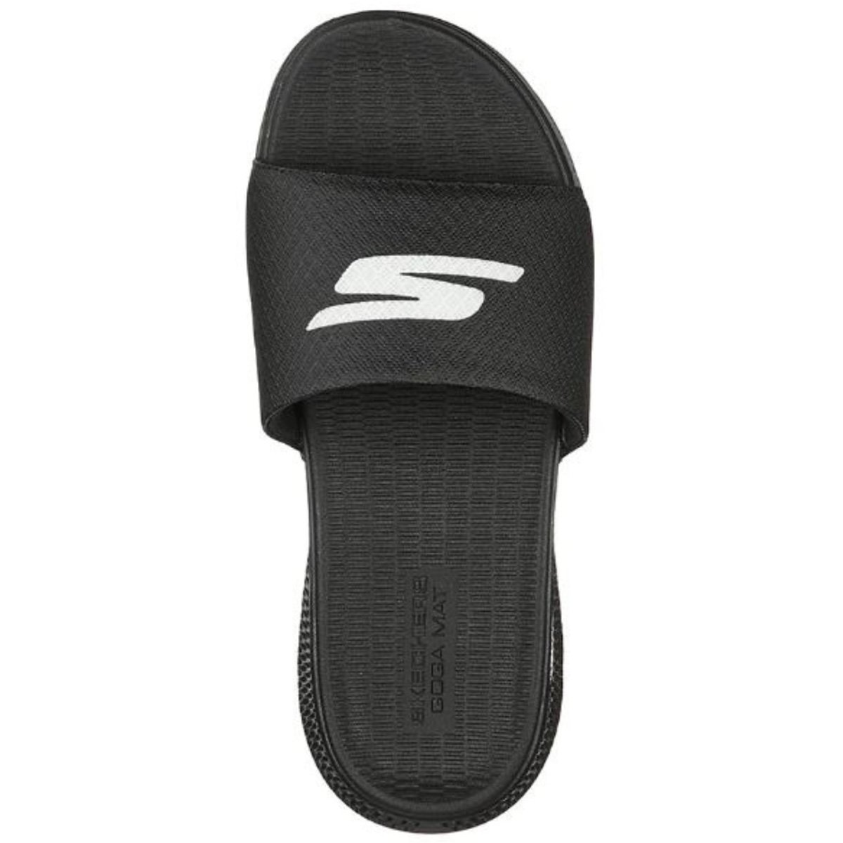 Chinelo Gaspea Skechers Go Consistent Masculino Preto Preto/Branco 3