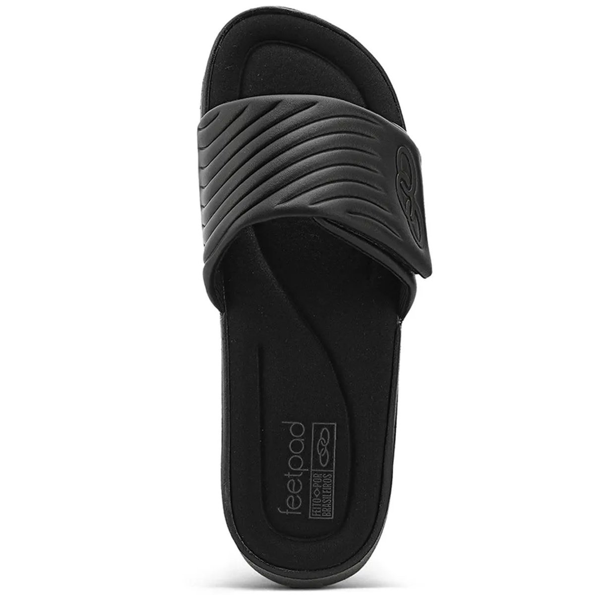 Chinelo Gaspea Olympikus Melbourne 2 Masculino Preto Preto 4