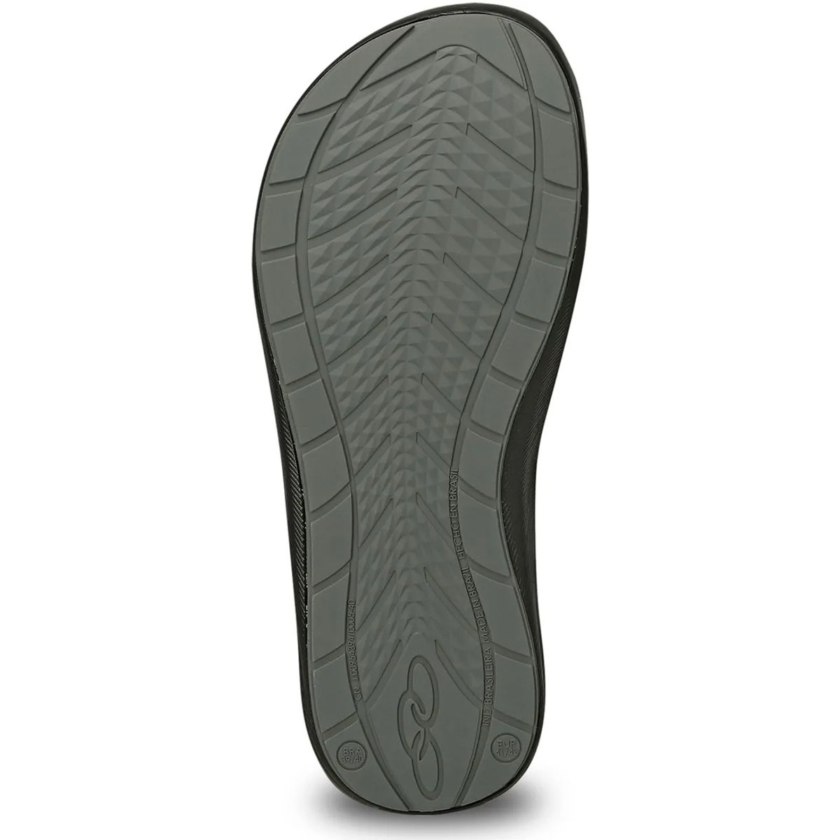 Chinelo Olympikus 921 Unissex Preto Preto/Cinza 4