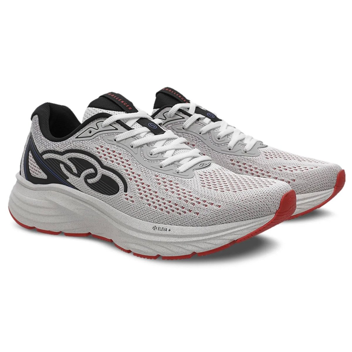 Tenis Olympikus Challenger 5 Masculino Branco Vermelho Branco 2