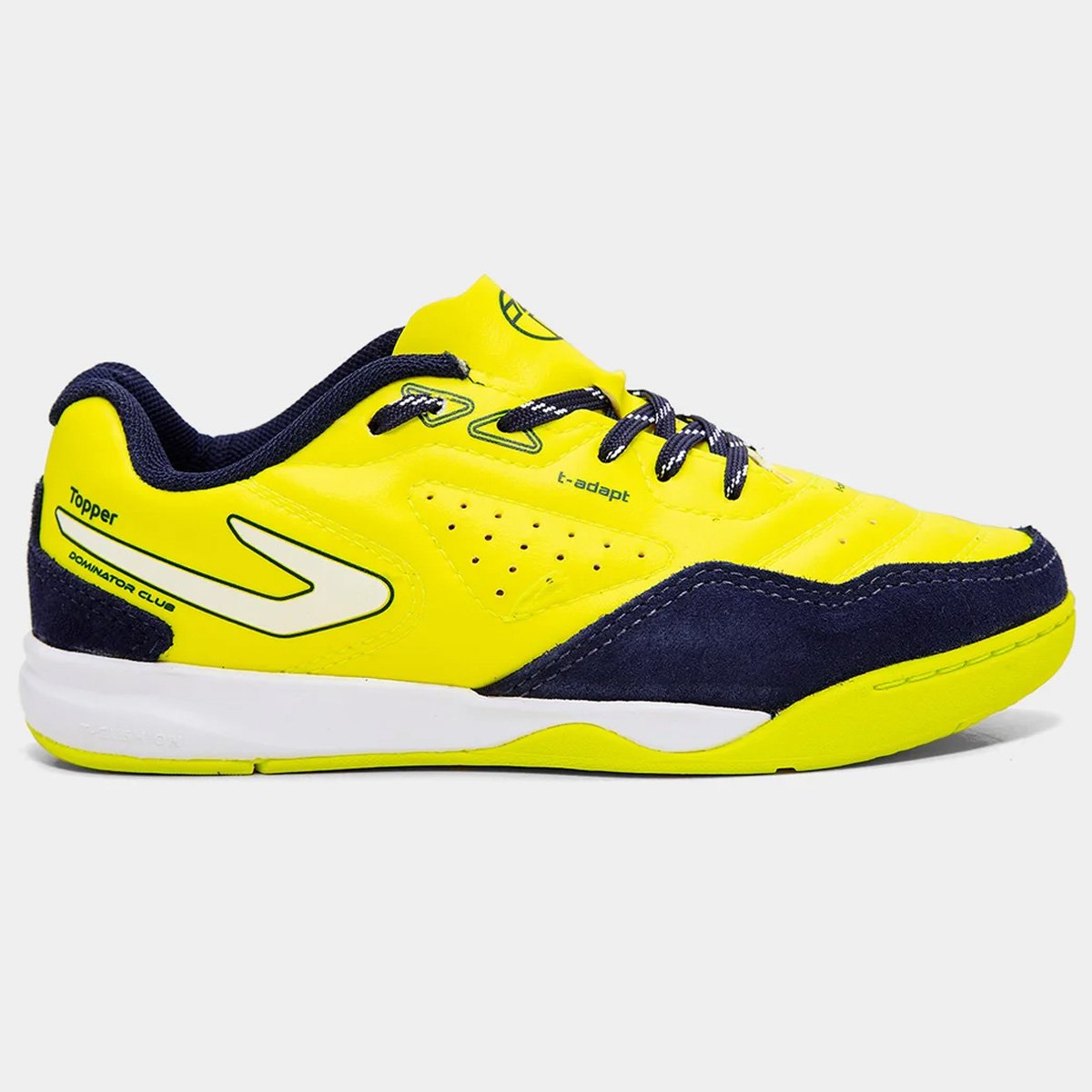 Chuteira Futsal Topper Dominator Club V Infantil Amarelo