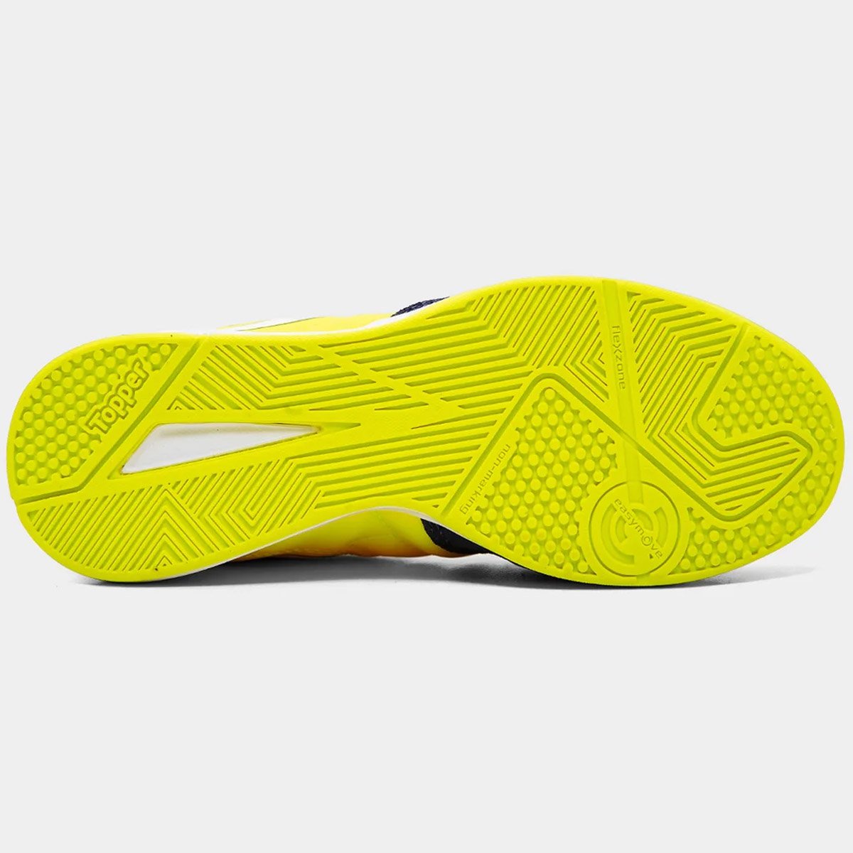 Chuteira Futsal Topper Dominator Club V Infantil Amarelo Amarelo/Azul Marinho 5