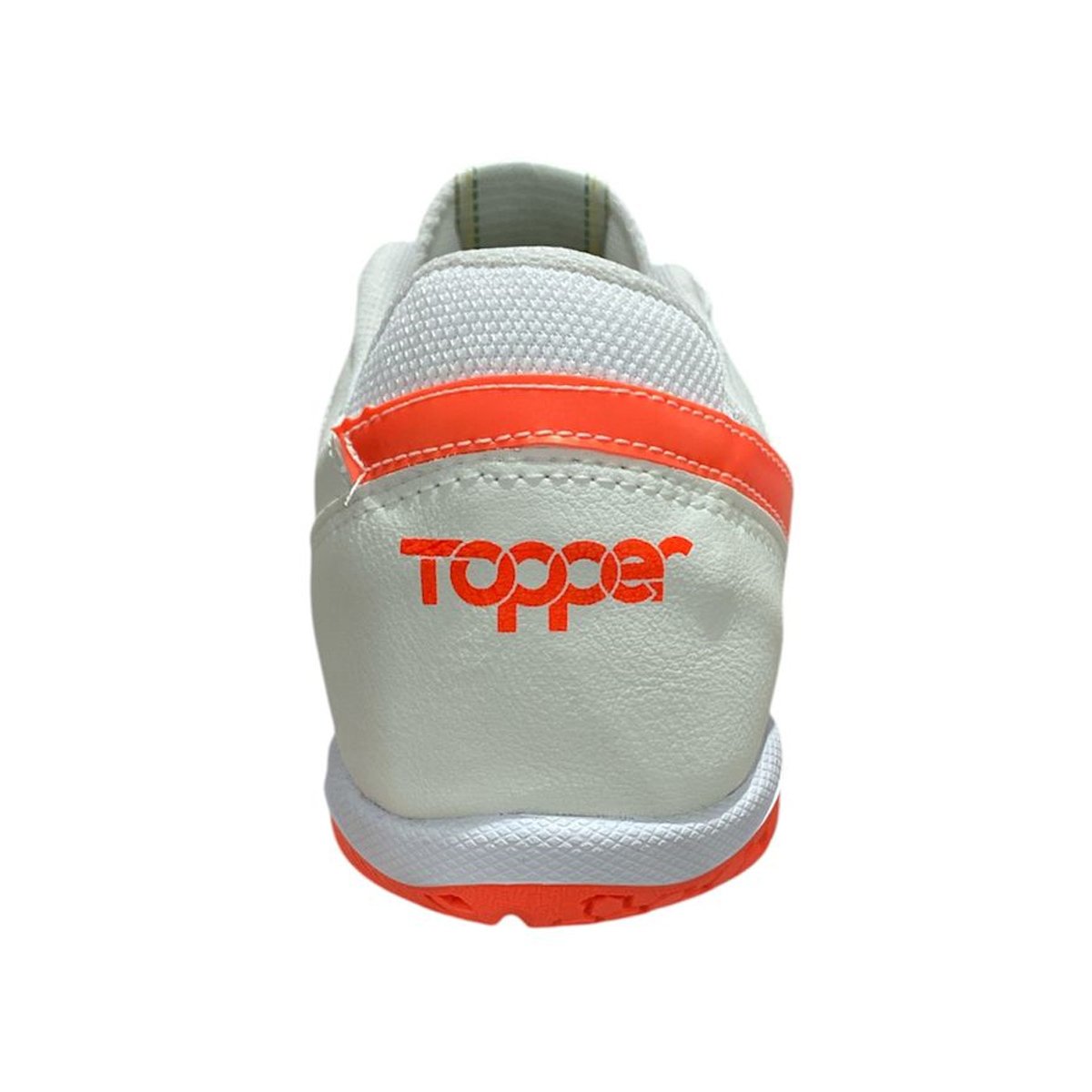 Chuteira Futsal Topper Titanium X Infantil Branco Coral Branco/Coral 4