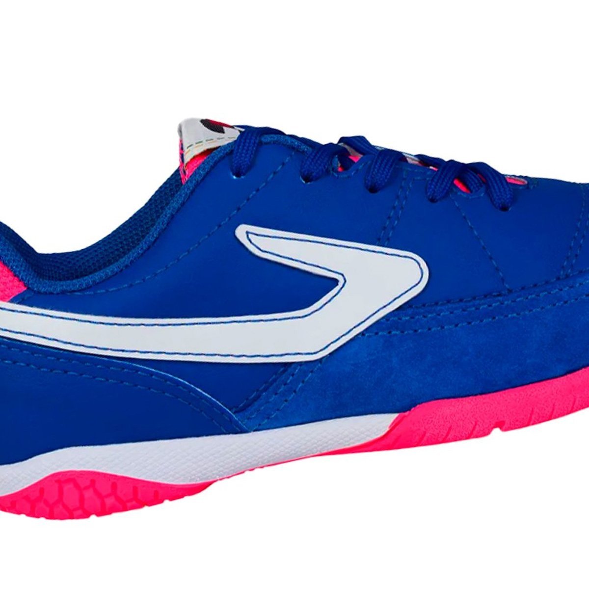 Chuteira Futsal Topper Top Titanium X Infantil Azul Azul/Pink 4