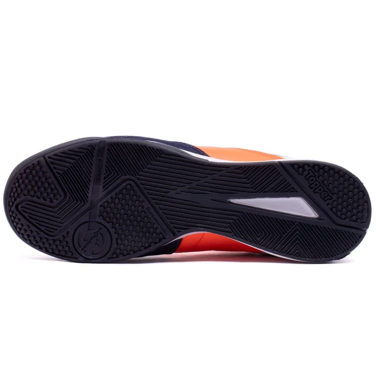 Chuteira Futsal Topper Dominator Club V Unissex Coral Laranja 2