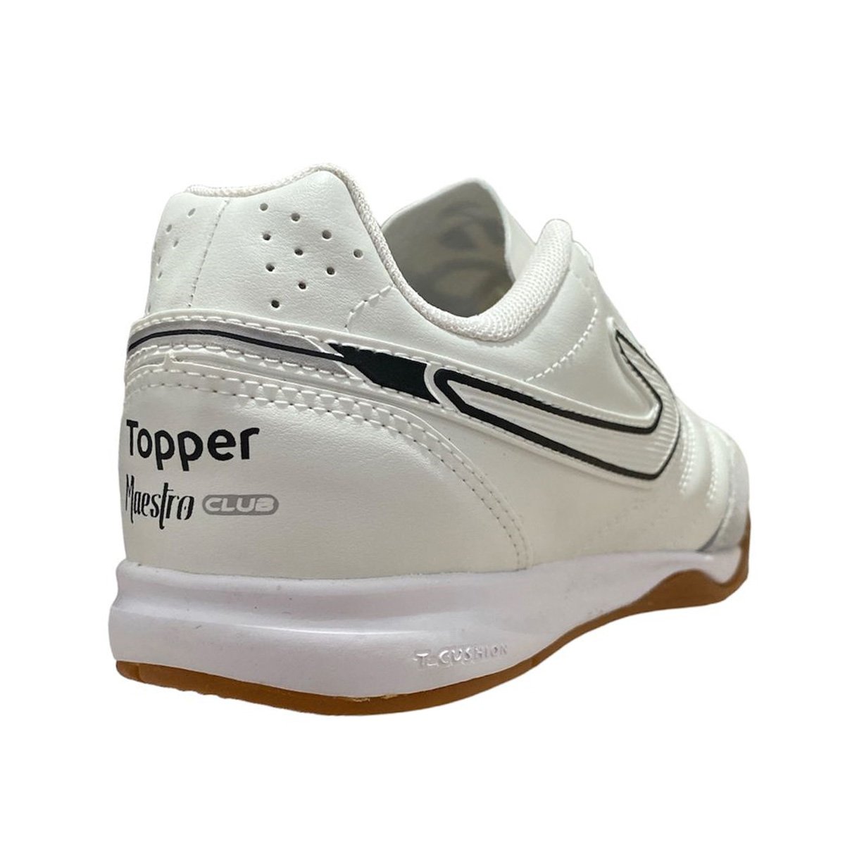 Chuteira Futsal Topper Maestro Club V Uxnisse Branco Branco 4