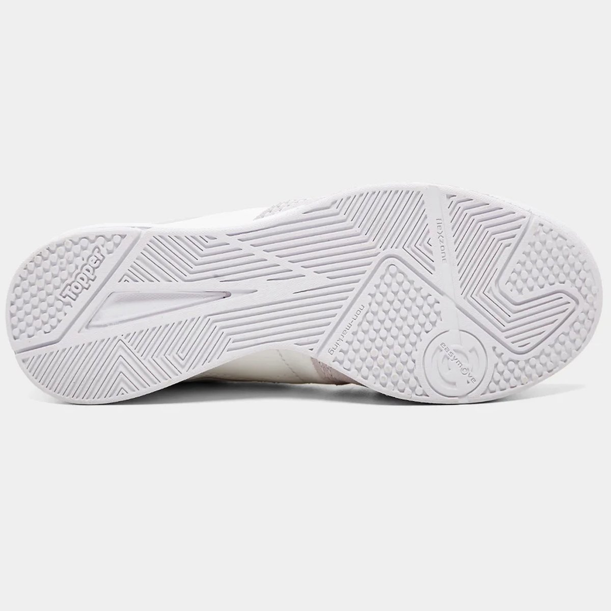 Chuteira Futsal Topper Dominator Club V Unissex Branco Branco 5
