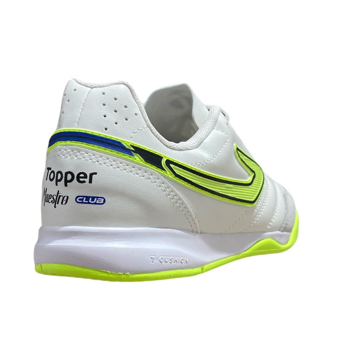 Chuteira Futsal Topper Maestro Club V Uxnisse Branco Verde Branco/Verde 4