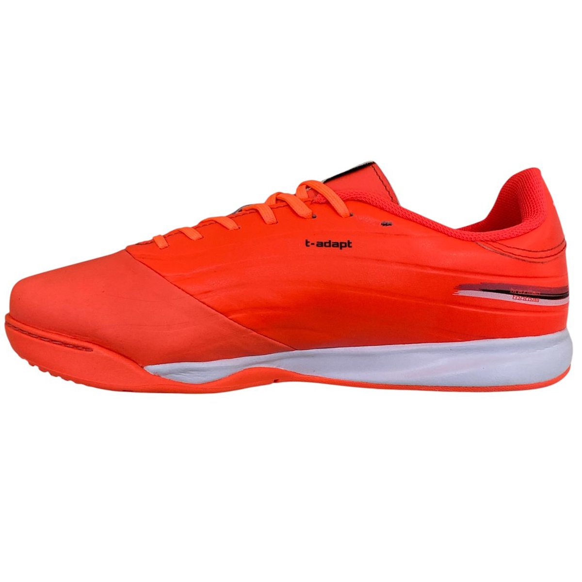 Chuteira Futsal Topper Maestro Light Unissex Coral Laranja/Branco 2