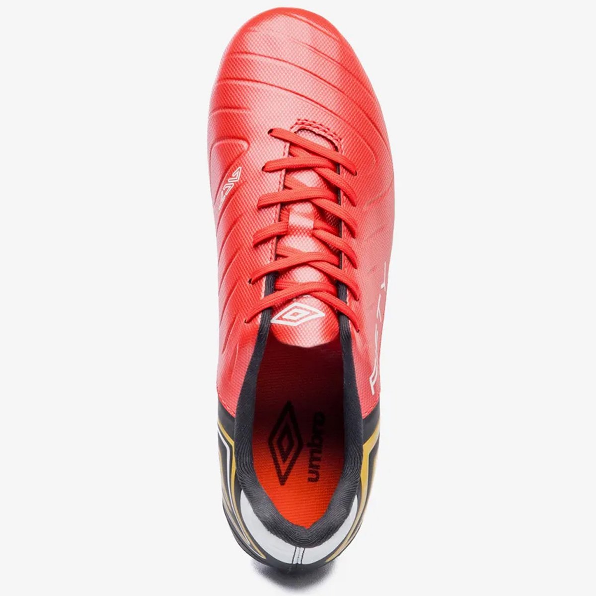 Chuteira Campo Umbro Fifty VI Unissex Vermelho Vermelho/Preto 4