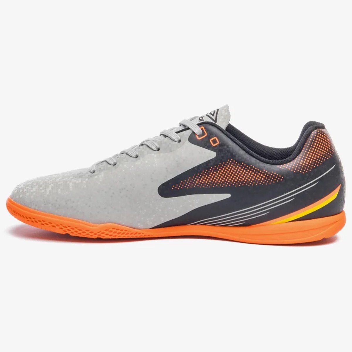 Chuteira Futsal Umbro Techno II Unissex Cinza Cinza/Preto 2