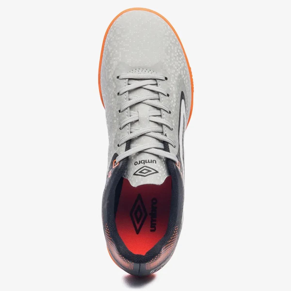 Chuteira Futsal Umbro Techno II Unissex Cinza Cinza/Preto 4