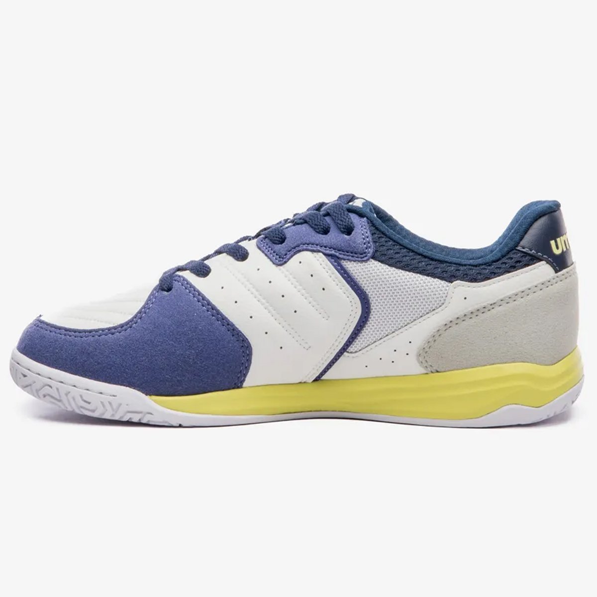 Chuteira Futsal Umbro Pro Challenge Uptake Unissex Branco Branco/Azul 2