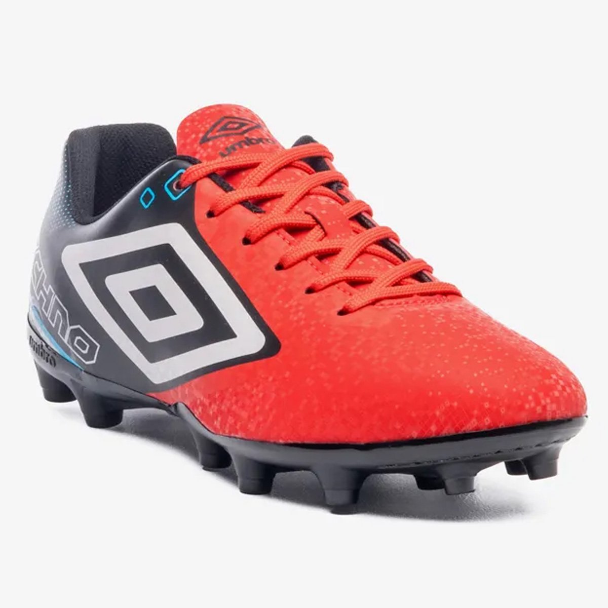 Chuteira Campo Umbro Techno II Unissex Vermelho Vermelho/Preto 3